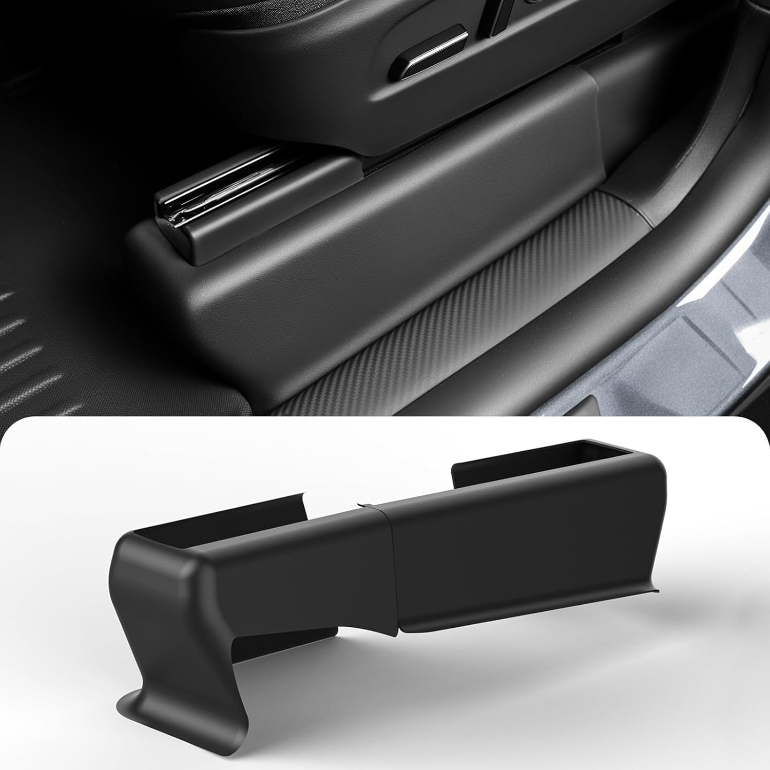 Topfit Under Seat Protector for Tesla Model Y Juniper TPE Second Row Seat Rail Covers Interior Accessories Anti-Scratch and Anti-Kick Kits for New Model Y 2025-2026 - Image 4