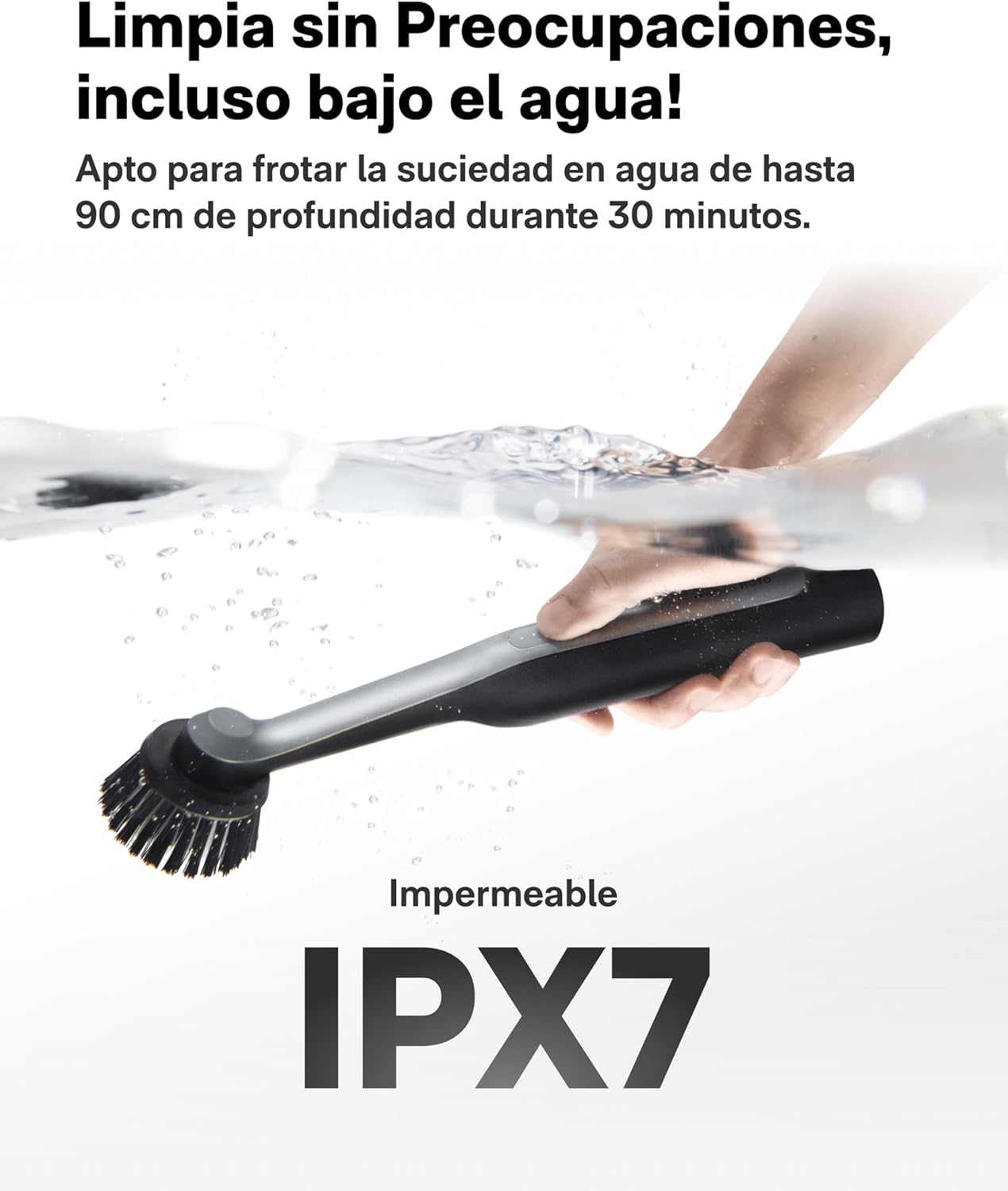 HOTO Wand Electric Household Cleaning Brushes, Rechargeable Joint Cleaning Brush with 12 Brush Heads, IPX7 Waterproof Total Brush Boards Cleaning for Bathroom, Kitchen, Tiles, Cracks - Image 8