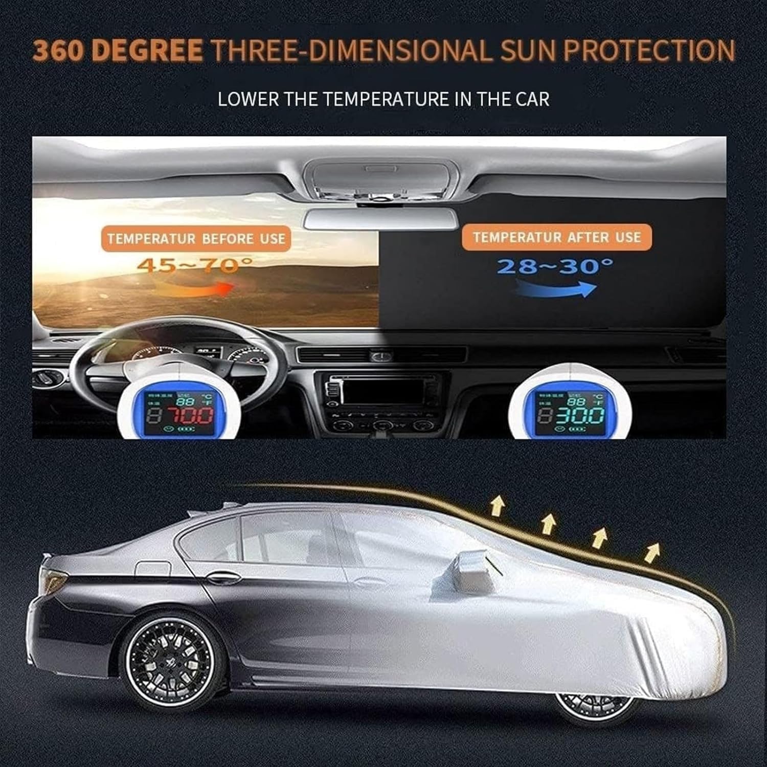 Car Cover for BYD Seal U DM-i 2023 2024 2025, Waterproof Tarpaulin with Door Zip, Oxford Fabric for Outdoor, All Weather Protection - Image 5