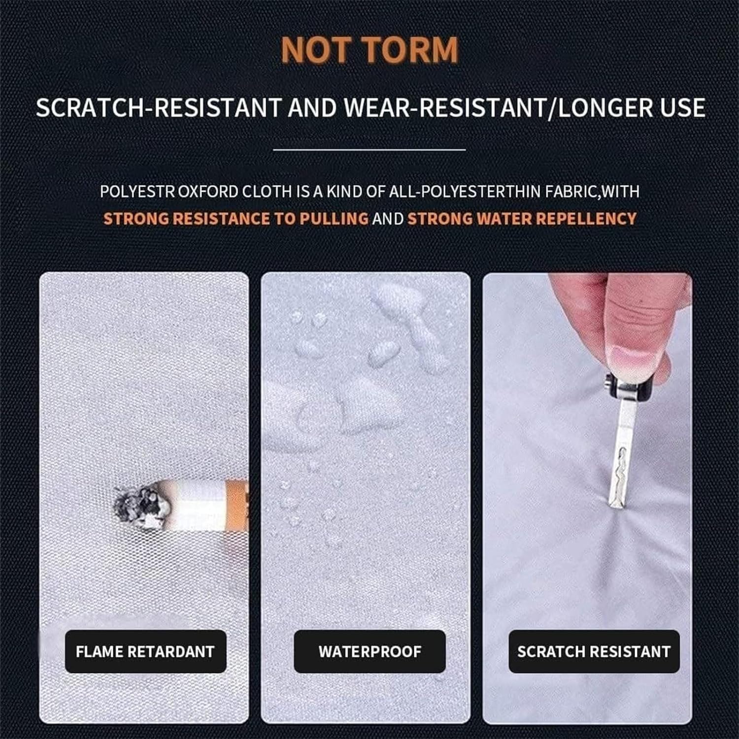 Car Cover for BYD Seal U DM-i 2023 2024 2025, Waterproof Tarpaulin with Door Zip, Oxford Fabric for Outdoor, All Weather Protection - Image 6