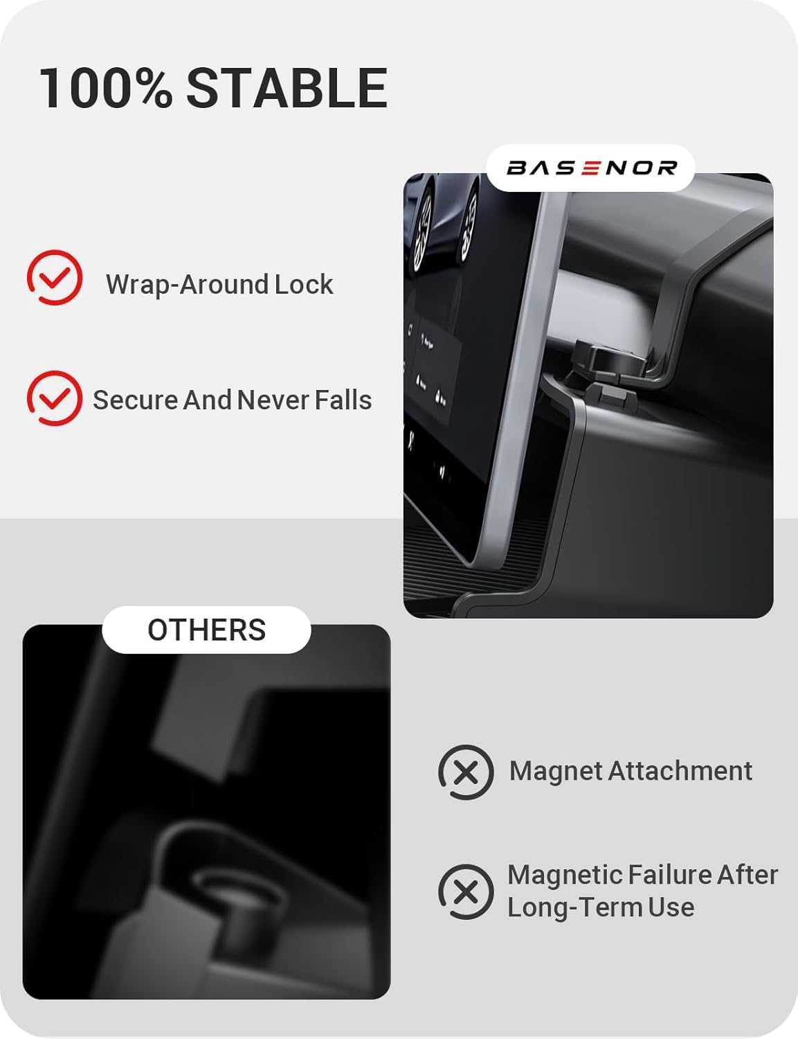 BASENOR 2025 Tesla Model 3 Center Console Organizer Under Screen Storage Tray Tesla Interior Accessories for 2024 Model 3 Hignland - Image 7