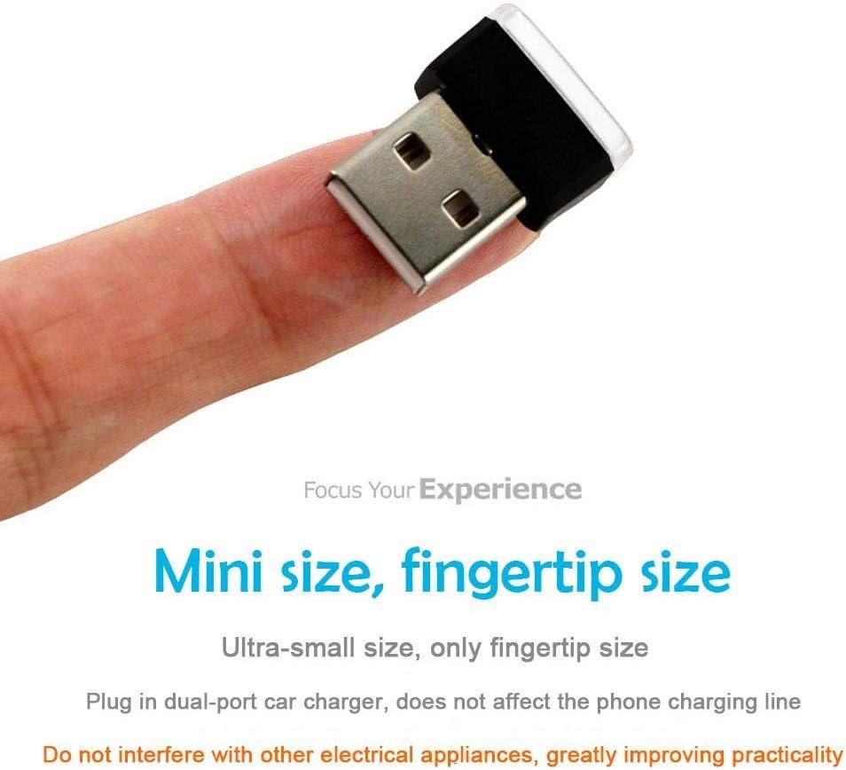 CTRICALVER 5 PCS USB Car LED Light, Mini USB Car Lights, Portable Car Interior Lights, Can Be Used in Cars, Laptops (Blue) - Image 4