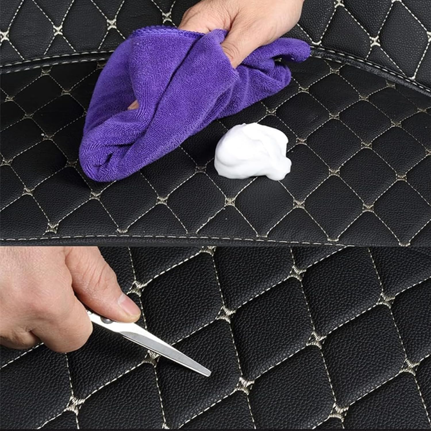 Car Boot Mat for BYD Seal U DM-i 2024 2025 (Right Audio) Leather Non-Slip Carpet Boot Liner Protection - Image 7