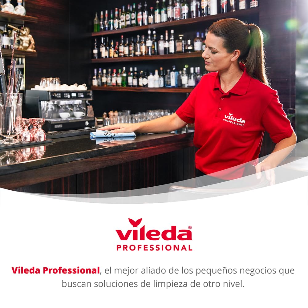 Vileda Professional PURmicro Active Colours, Microfibre Cloths for Safe Cleaning by Areas, Pack of 4 - Image 7