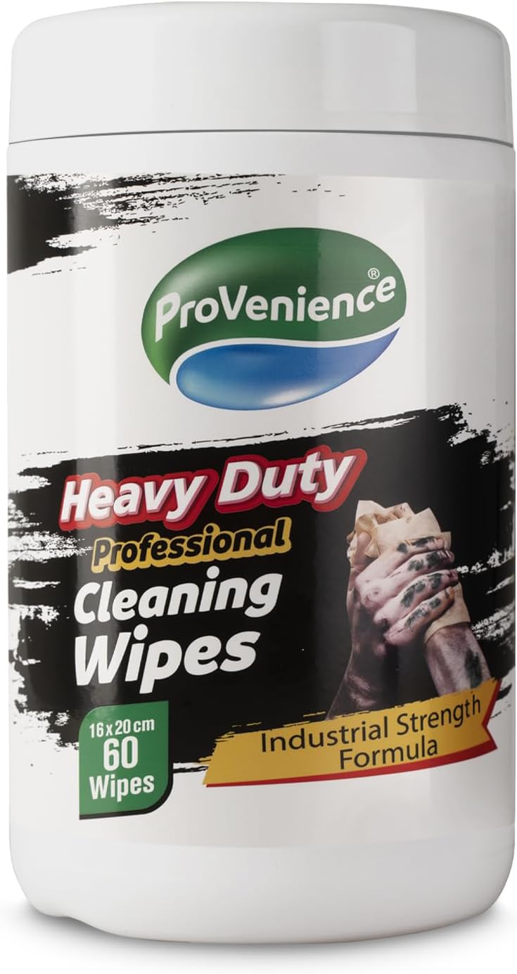 XL Heavy Duty Cleaning Wet Wipes | 120 Sheets | Twin Pack of 2 x 60 | Professional Grade | Effective Against Oil, Grease, Mud, Lubricants, Fuel, Dirt | Gentle - Image 6