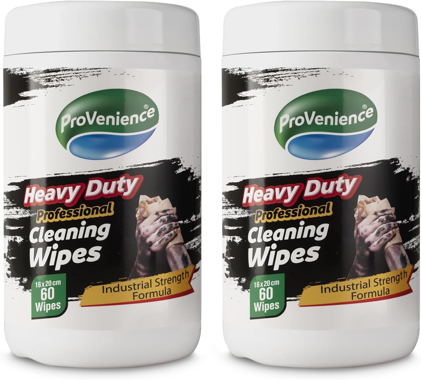 XL Heavy Duty Cleaning Wet Wipes | 120 Sheets | Twin Pack of 2 x 60 | Professional Grade | Effective Against Oil, Grease, Mud, Lubricants, Fuel, Dirt | Gentle - Image 7