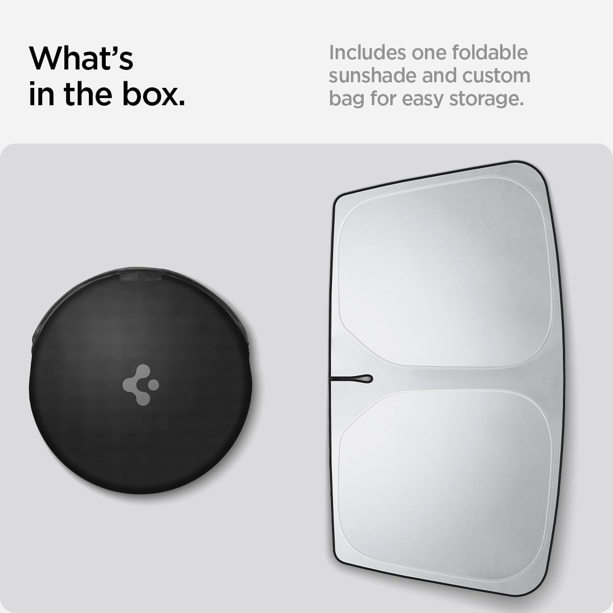 Spigen Tesla Model X CryoShade Front Windshield Sunshade Designed for Tesla Model X Accessories - Black - Image 7