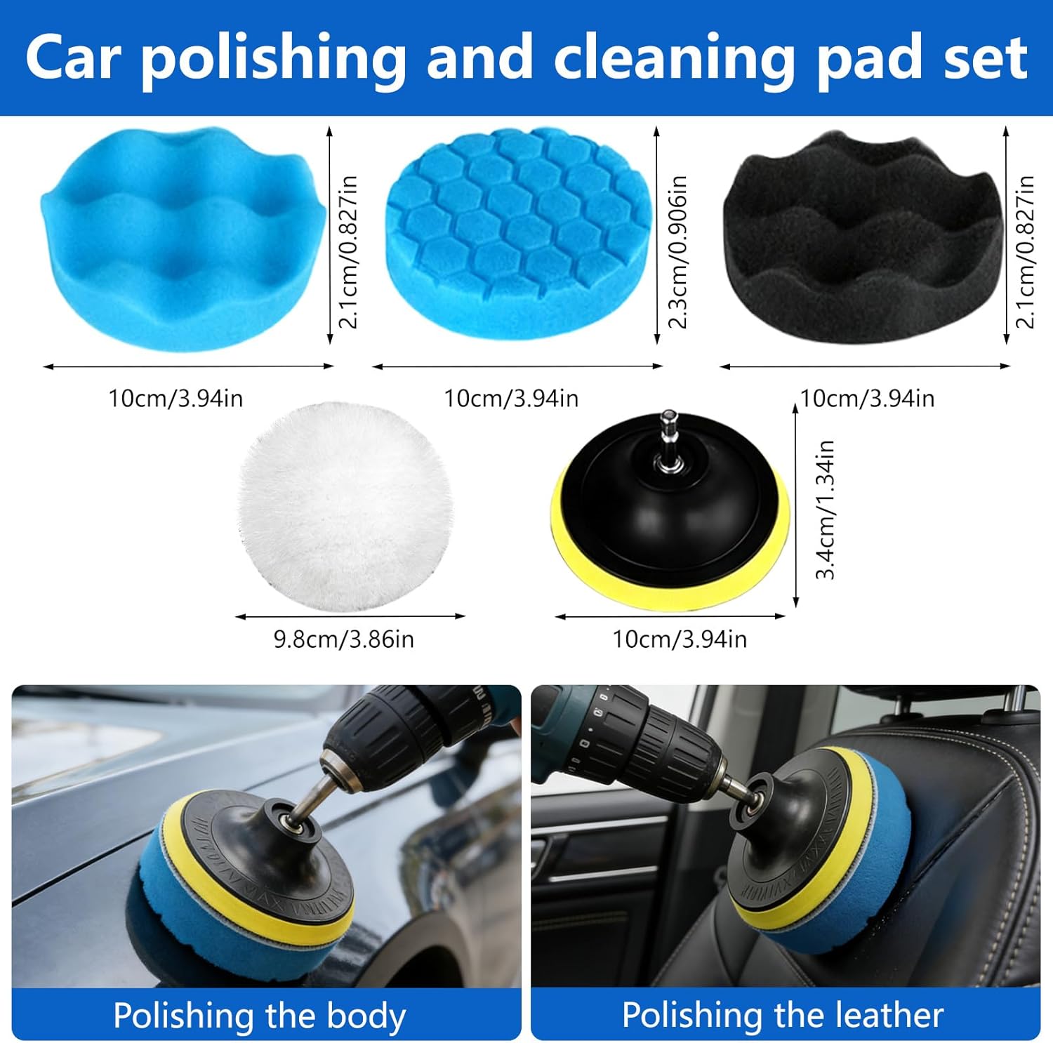 Car Cleaning Kit, 31 Pieces Car Cleaning Brush, Interior Car Cleaning Kit for Interior and Exterior, Detailing Car, to Polish to Clean Wheels, Carpets, Tiles - Image 6