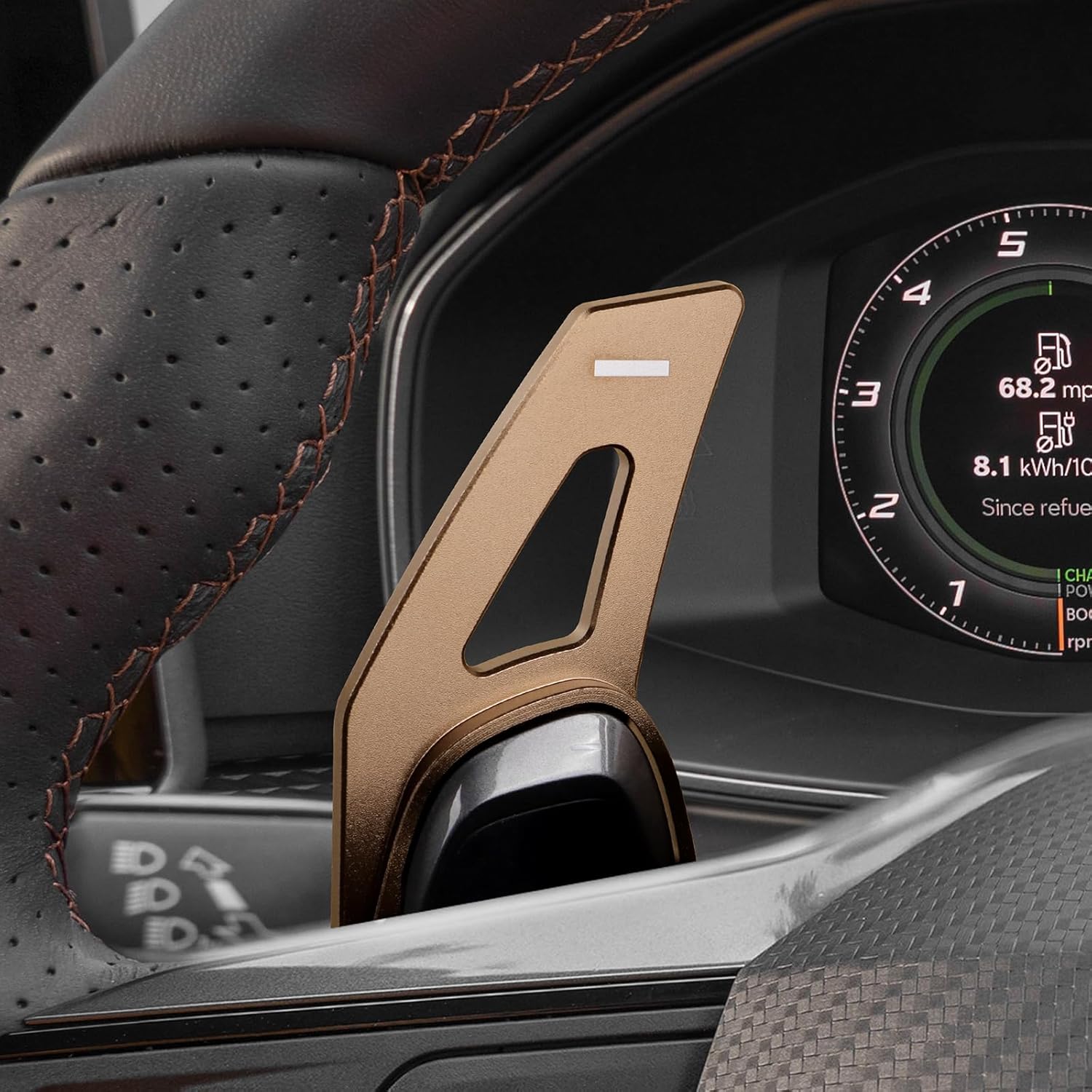 KUNGKIC Car Shifter Cams for Seat Cupra Leon Ateca Formentor 2021 2022 2023 2024 2025 Aluminum Shift Paddles Extension Paddles Extension Paddles Steering Wheel 2 Pieces - Image 9