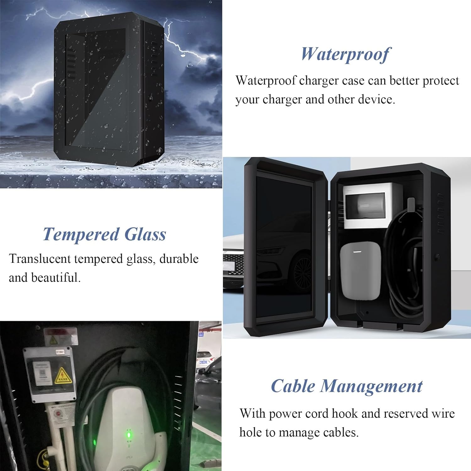 Soporte de cargador de vehículo eléctrico para exteriores, soporte de estación de carga montado en el suelo para una instalación segura de pilas EV - Image 7