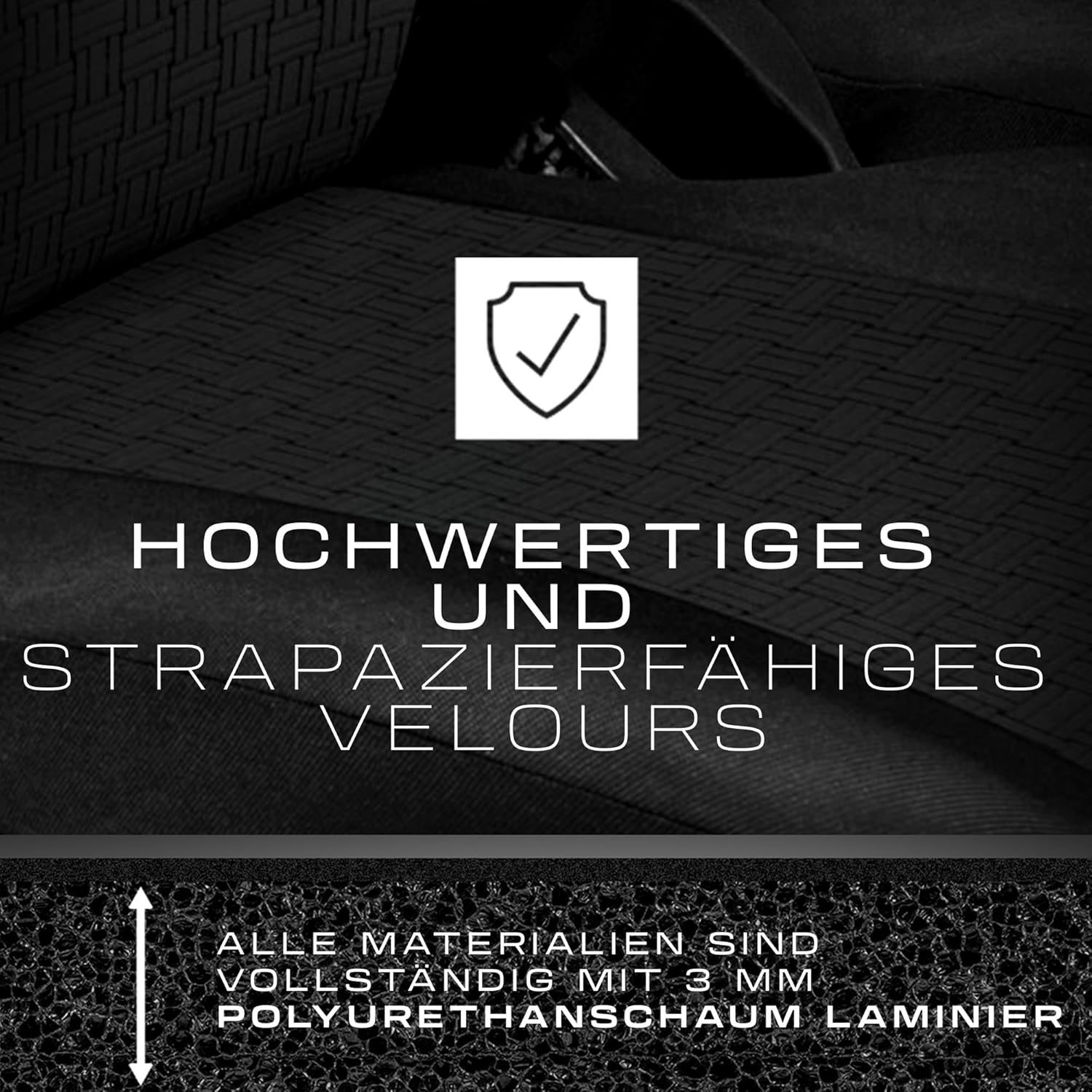 MOTOS Universal Car Seat Covers for Volkswagen T5 Front Car Seat Cover with Active Airbag System, Fit, Three-Layer Material, Elegant Appearance, Application View - Image 9