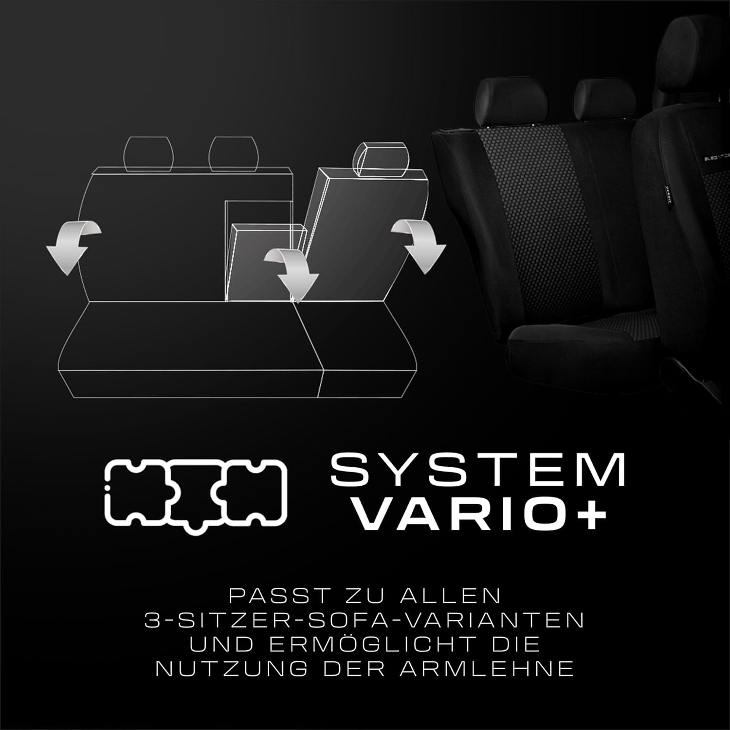 MOTOS Universal Car Seat Covers for Volkswagen T5 Front Car Seat Cover with Active Airbag System, Fit, Three-Layer Material, Elegant Appearance, Application View - Image 10