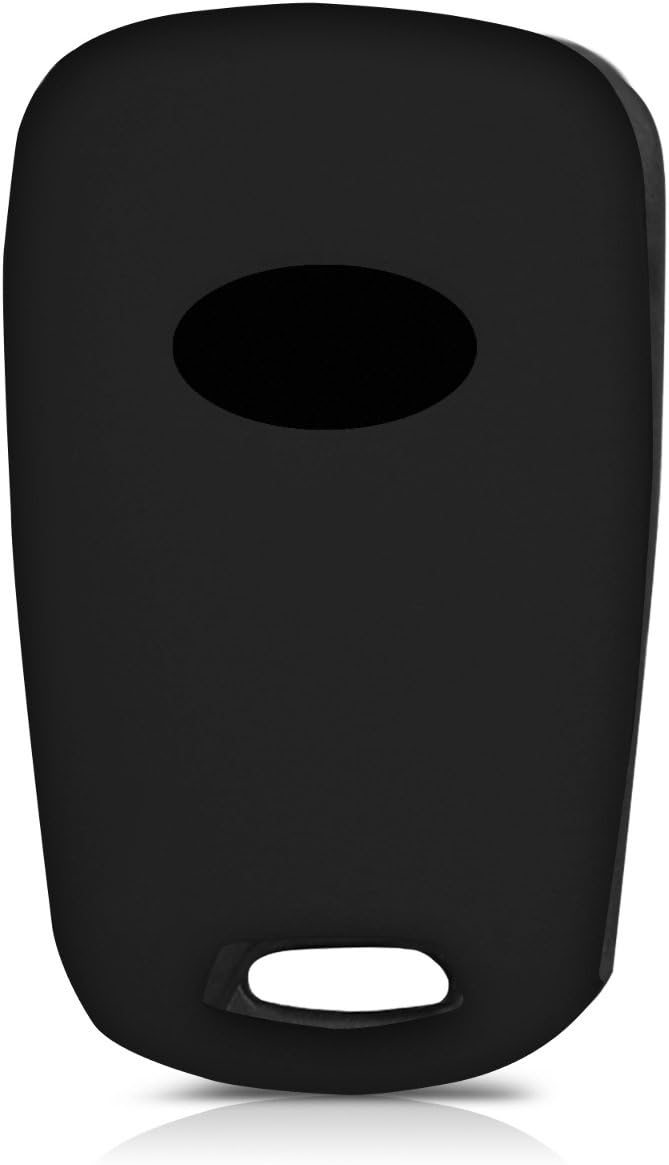 kwmobile Case Compatible with Hyundai 3 Buttons Folding Car Key - Silicone Protective Case for Car Key - Case in Black - Image 4