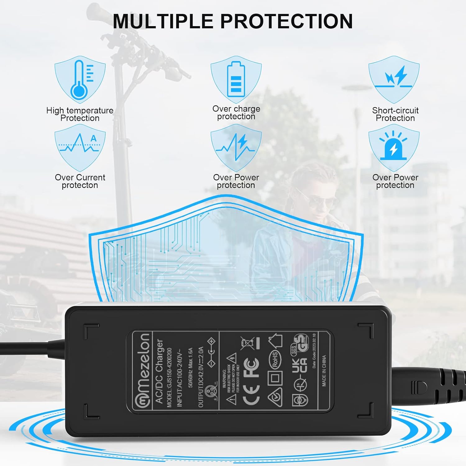Xiaomi Scooter Charger, 42V 2A Charger for Xiaomi M365, Pro, Pro 2, Mi 3, Mi 4, 5 Elite,1s, for Ninebot F40 F30 F20 ES1 ES2 ES4 ES3 E22E Scooters, 36V Battery Chargers - Image 7