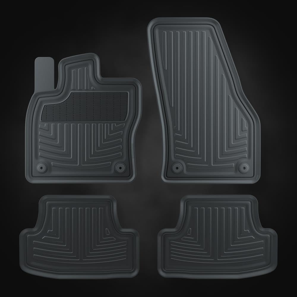 Mossa Rubber Floor Mats Suitable for Cupra Leon Hatchback, Sportstourer (2020- ) - Black - Car Mats 3 - Image 3