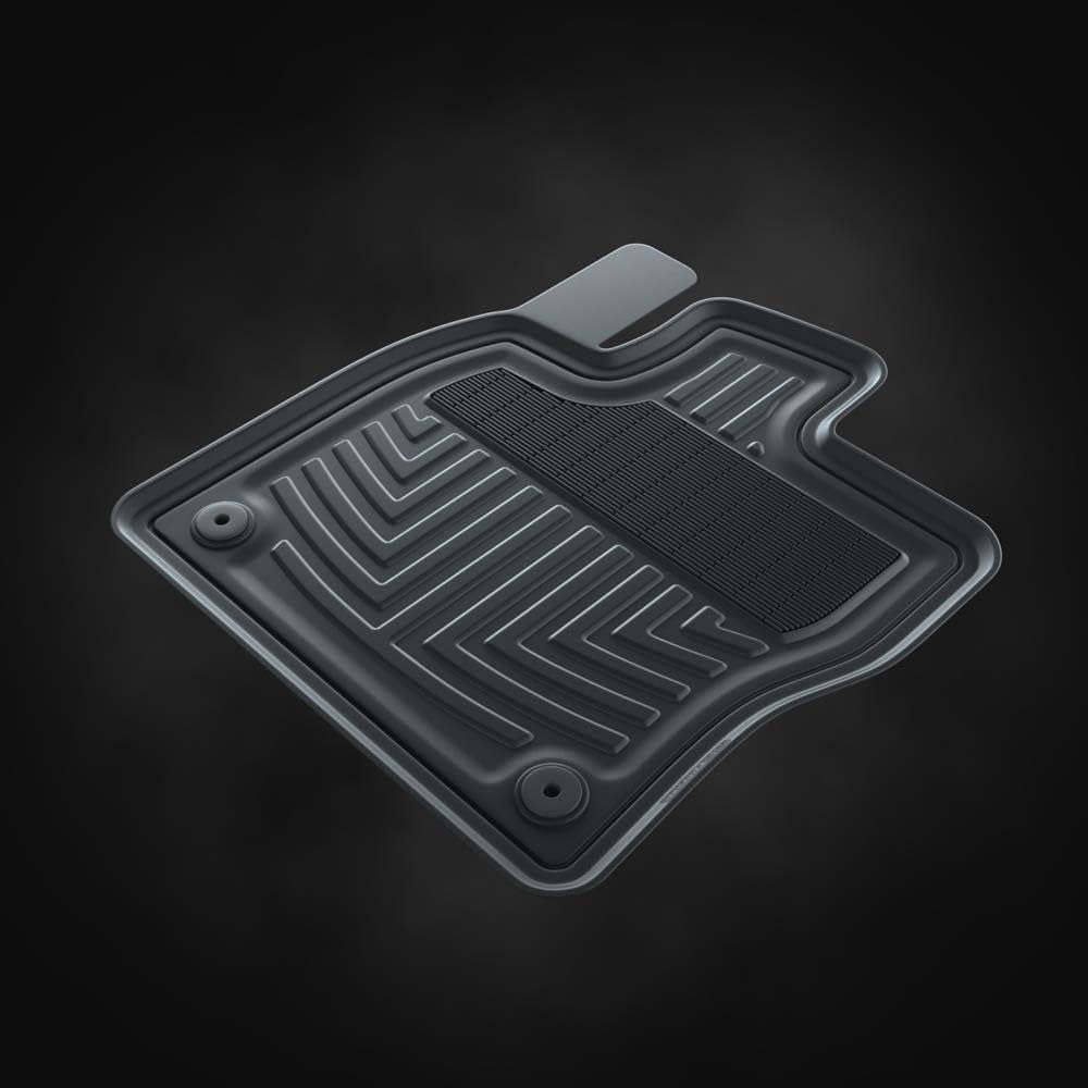 Mossa Rubber Floor Mats Suitable for Cupra Leon Hatchback, Sportstourer (2020- ) - Black - Car Mats 3 - Image 7