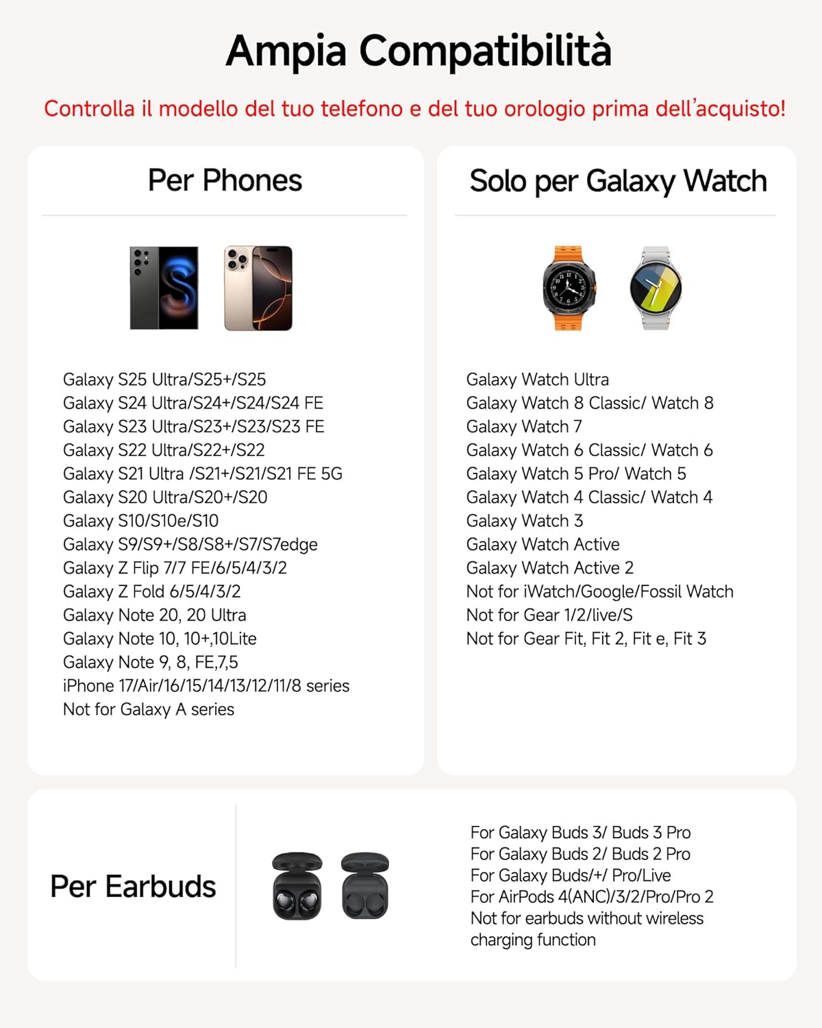 Samsung Wireless Charger, 3 in 1 Charging Station for Samsung Galaxy S25 Ultra/S24/S23/Z Flip 7/Fold 6, Wireless Charger Dock for Galaxy Watch 8/Ultra/7/6/5, Galaxy Buds 3/3 Pro - Image 3