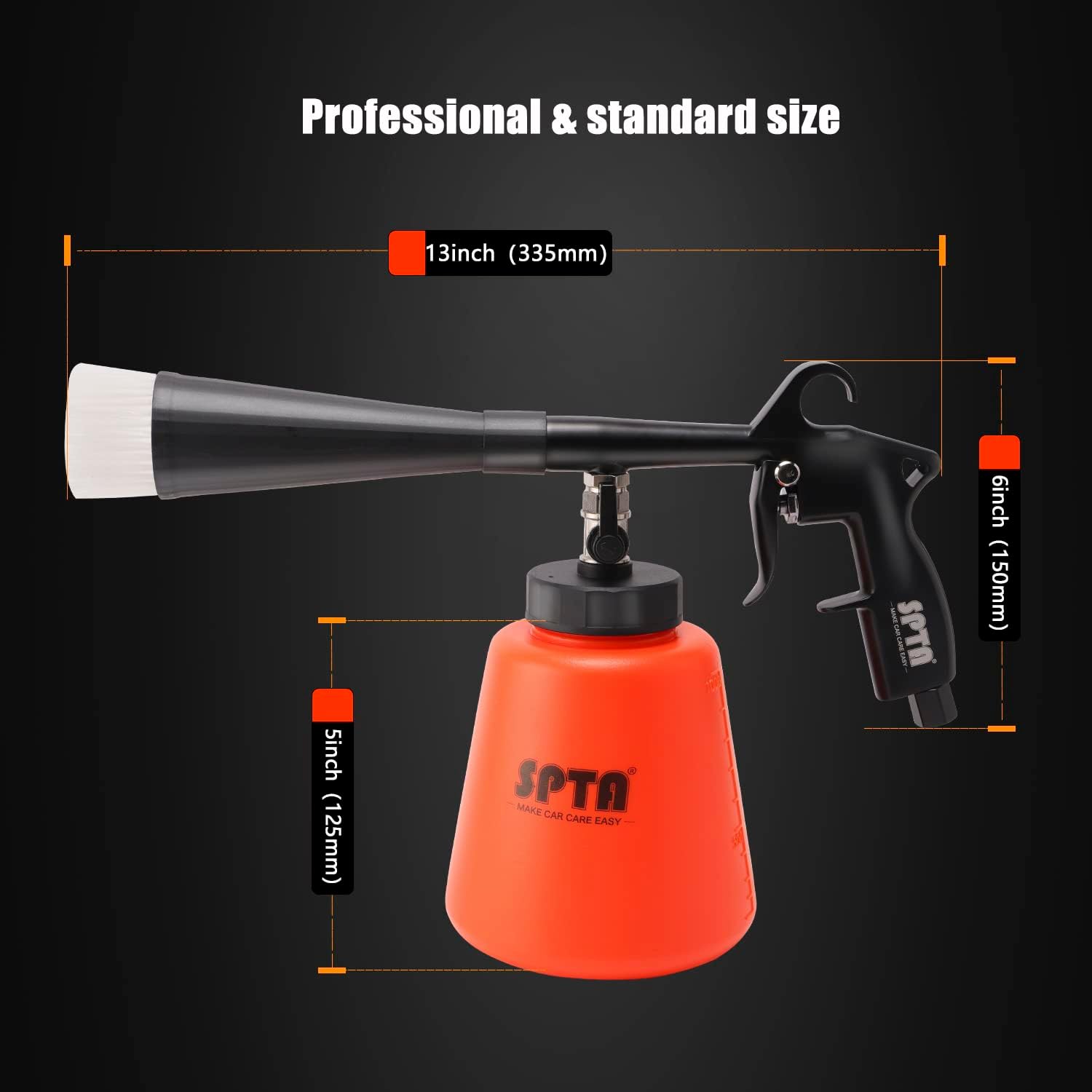 SPTA High Pressure Car Wash Cleaning Gun, Cleaning Gun, Car Interior Cleaning Kit, Seat Cleaning Spray Gun with Metal Trimmer - Image 4