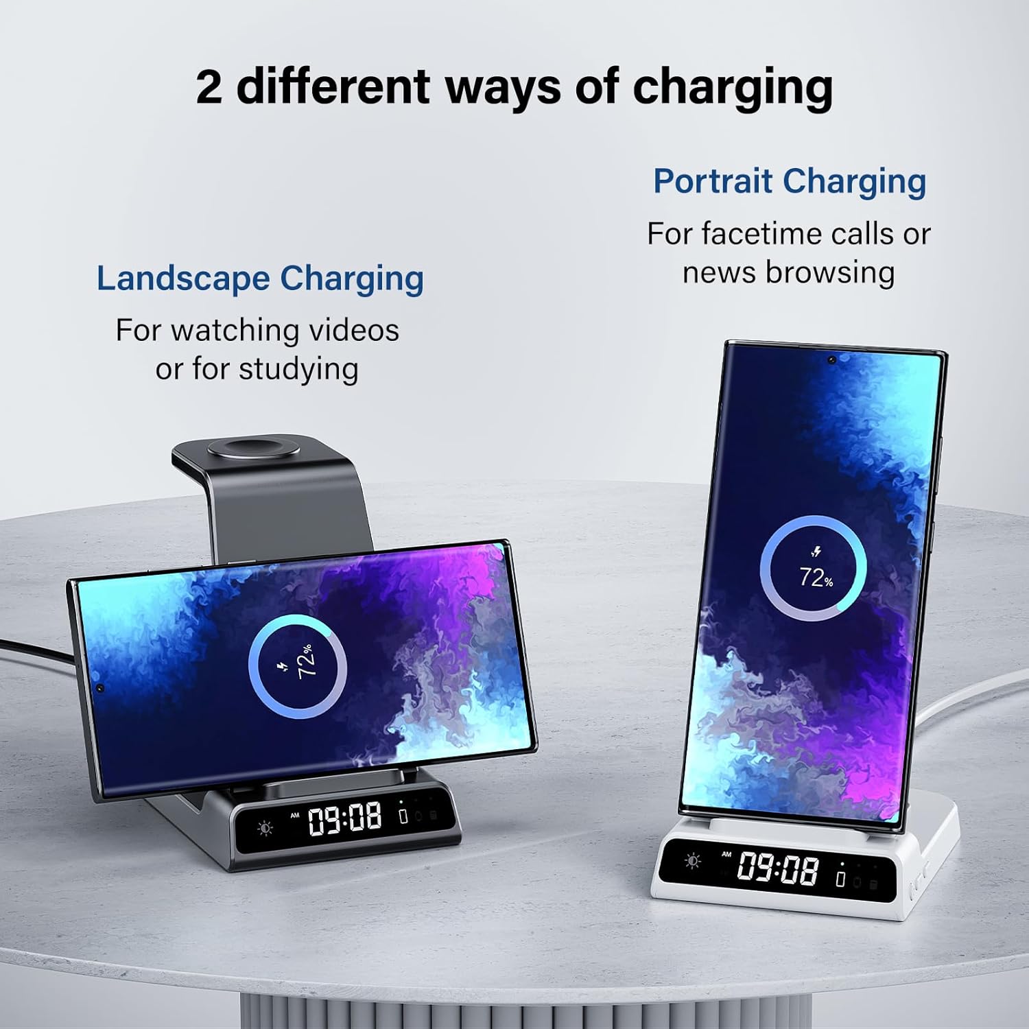 Wireless Charger for Samsung S25 Ultra, 3 in 1 Wireless Charging Station for Galaxy S25/S24/S23/Z Flip 7/Fold 6, Charging Dock for Galaxy Watch 8/8 Classic/Ultra/7/6/5, Galaxy Buds 3/3 Pro - Image 5