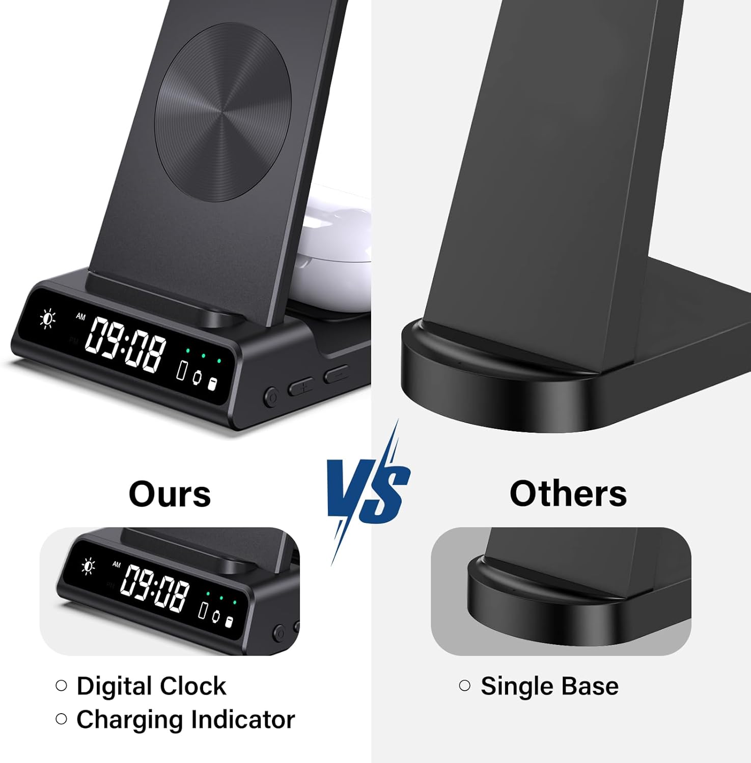 Wireless Charger for Samsung S25 Ultra, 3 in 1 Wireless Charging Station for Galaxy S25/S24/S23/Z Flip 7/Fold 6, Charging Dock for Galaxy Watch 8/8 Classic/Ultra/7/6/5, Galaxy Buds 3/3 Pro - Image 9