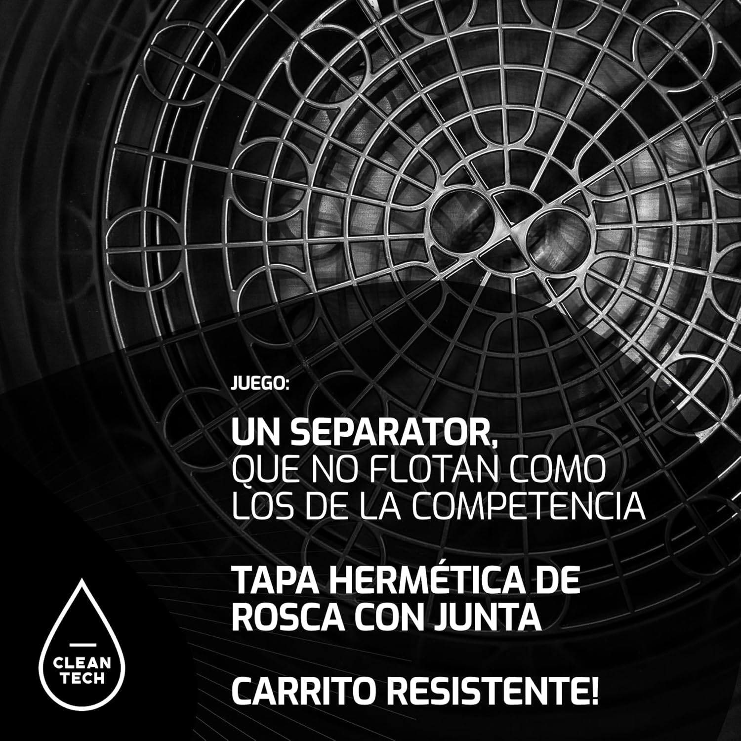 Set – 20L White Car Wash Bucket with Grid for Washing Bucket, Lid for Washing Buckets and Cart for Washing Bucket – for Professional Hand Wash - Image 4