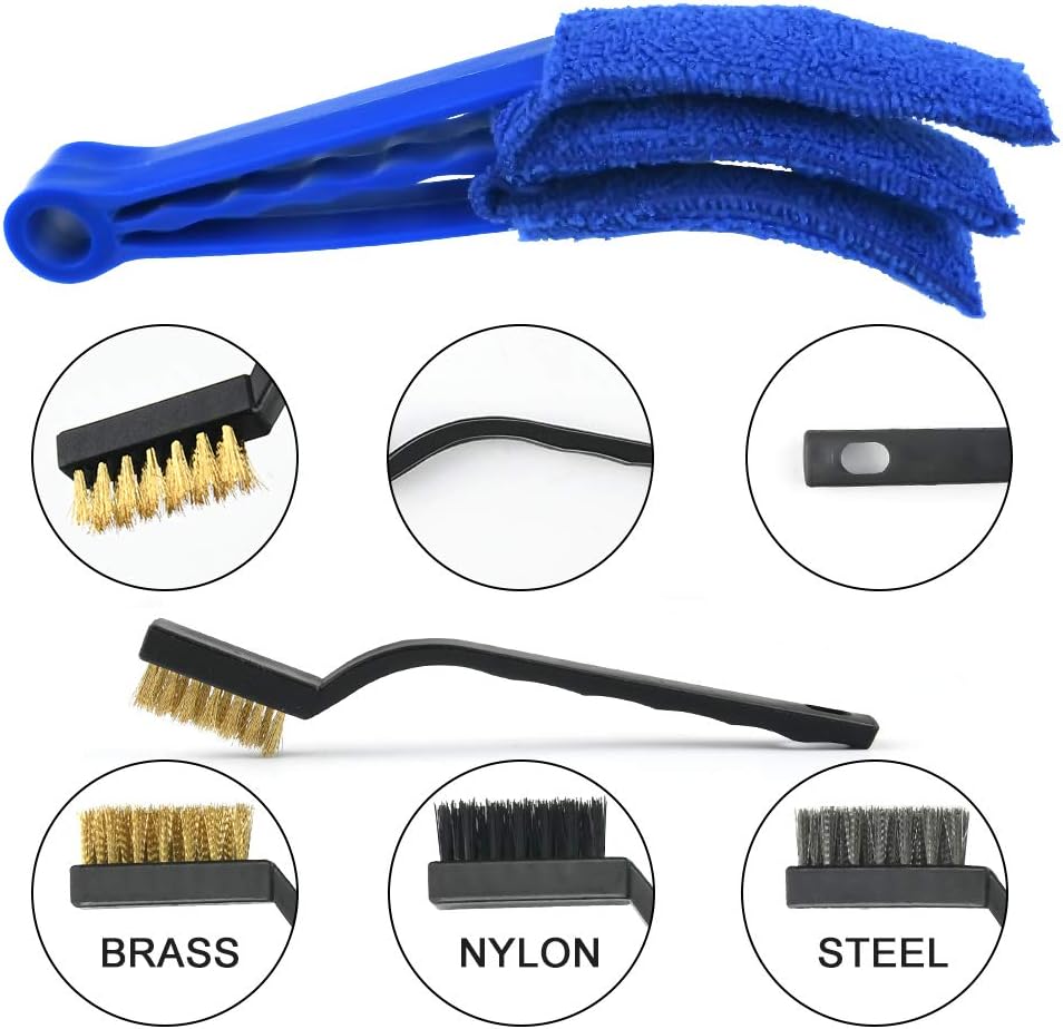 URAQT Car Cleaning Brushes, 15Pcs Car Wash Kit, Detail Brush, Wheel Cleaning, Cleaning Cloth, for Interior & Exterior Cleaning, and Car Rims - Image 5