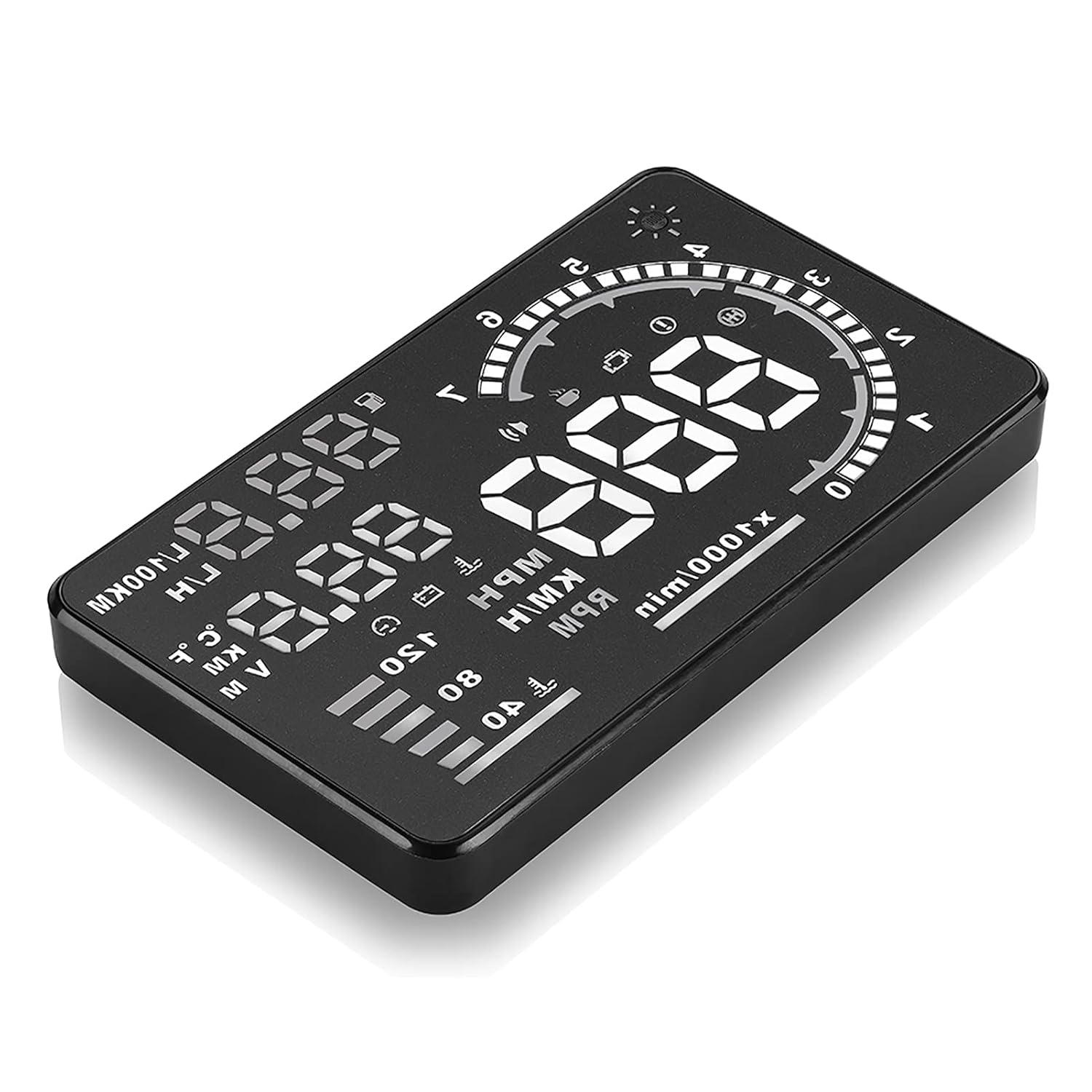 Tyenaza A8 Car HUD Head Up Display, 5.5" Car HUD Head-up Display Windshield Projector Vehicle Speed Windshield Projector Motor Speed Reminder and Driving Fatigue - Image 9