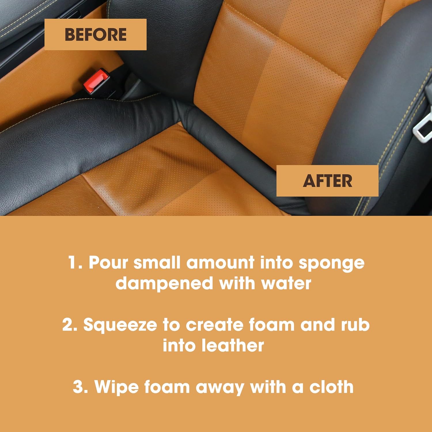 Furniture Clinic Leather Ultra Clean Multi-Purpose Leather Cleaner - Leather Cleaner for Sofas - Leather Cleaner for Car Interior - Deep Cleans Leather - 250ml - Image 5