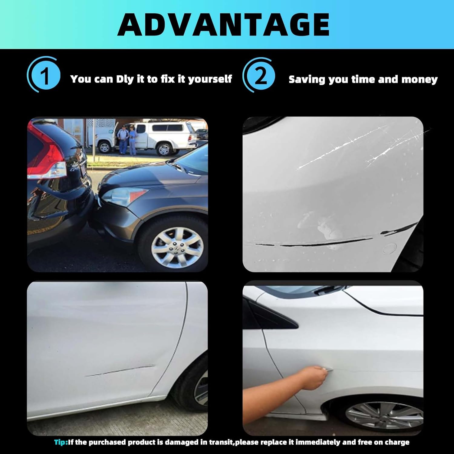 Touch Up Paint for Tesla Model 3 Highland Scratch Repair Kit, Pen Tip and Brush 2 in 1 Scratch Repair Pen Car Repair Pen (Pearl White) - Image 6