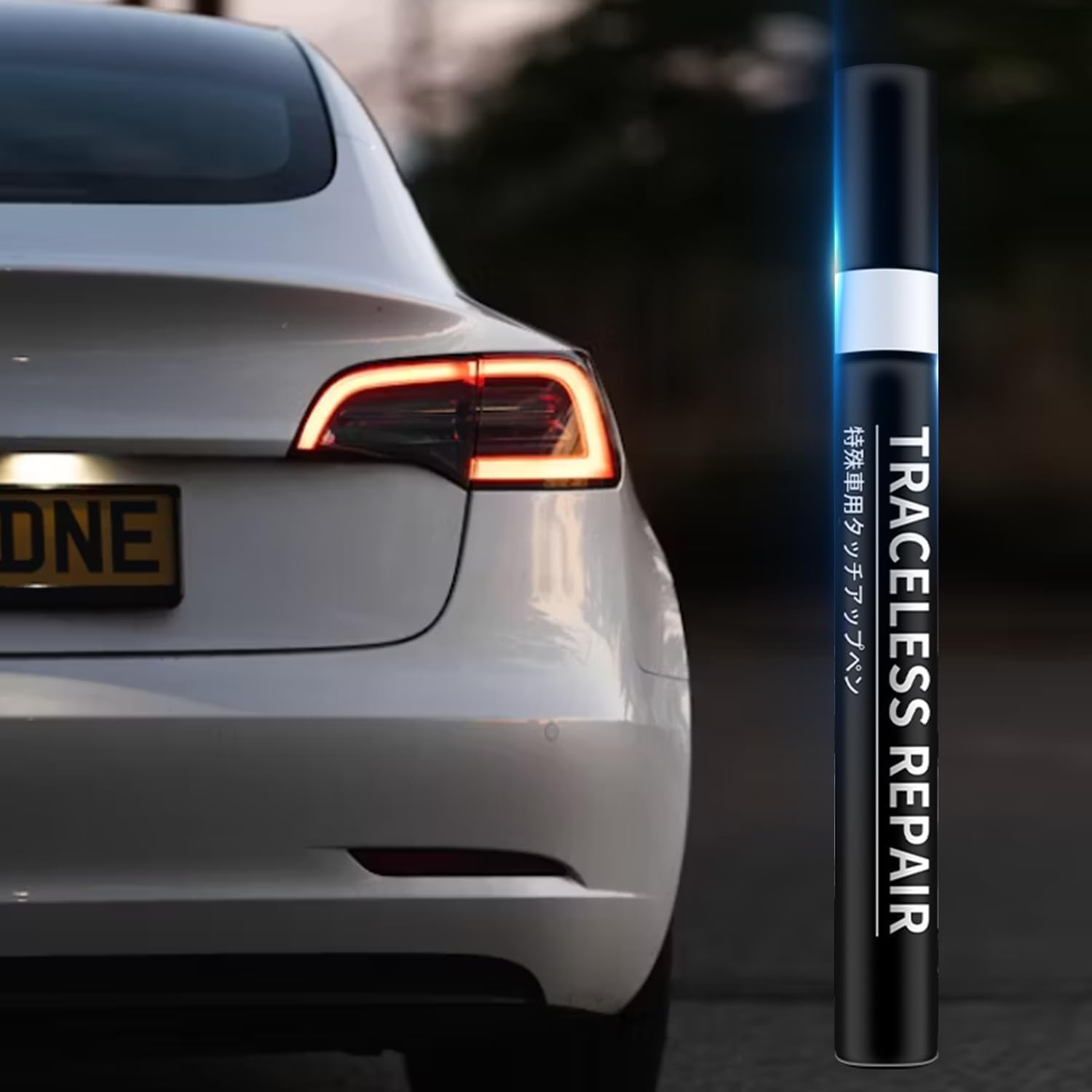 Touch Up Paint for Tesla Model 3 Highland Scratch Repair Kit, Pen Tip and Brush 2 in 1 Scratch Repair Pen Car Repair Pen (Pearl White) - Image 9