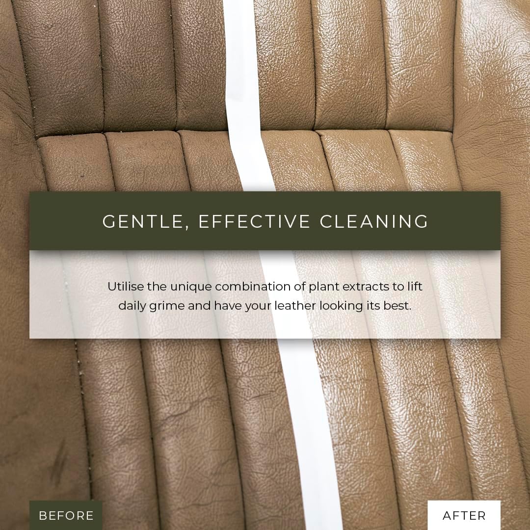 Renapur Natural Leather Cleaner Spray 250ml Deep Cleaning Formula for Car Interior Sofas Footwear Clothes and Saddles - Presentation May Vary - Image 4