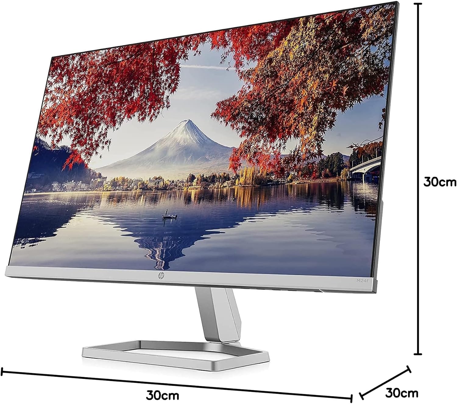 HP M24f – 24" Full HD Monitor (1920 x 1080, 75Hz, 5ms, IPS LED, 16:9, AMD FreeSync, HDMI, VGA, Anti-Glare, Eye Ease, Adjustable Tilt, Cable Ground) Black - Image 12
