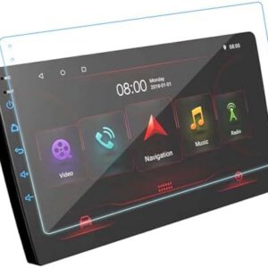 Protector de pantalla templado antihuellas para Android de 9″, protección antirreflejos para pantalla grande de navegación de coche