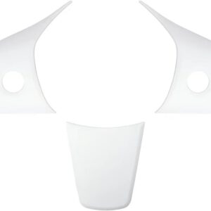 Molduras interiores para Tesla Model 3/Y, cubierta protectora para volante, pomo de cambio y panel central delantero, 3 piezas, blanco mate