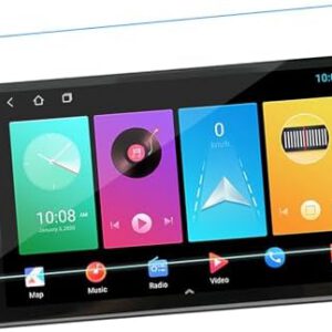 Protector de pantalla templado Acouto para navegación de coche, antirreflejos y antihuellas, para interfaz más clara y protección, apto para navegación Android de pantalla grande de 10″