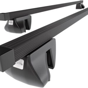 Barras de techo Mossa compatibles con Hyundai Tucson SUV 2004-2010, barras negras de acero para railing