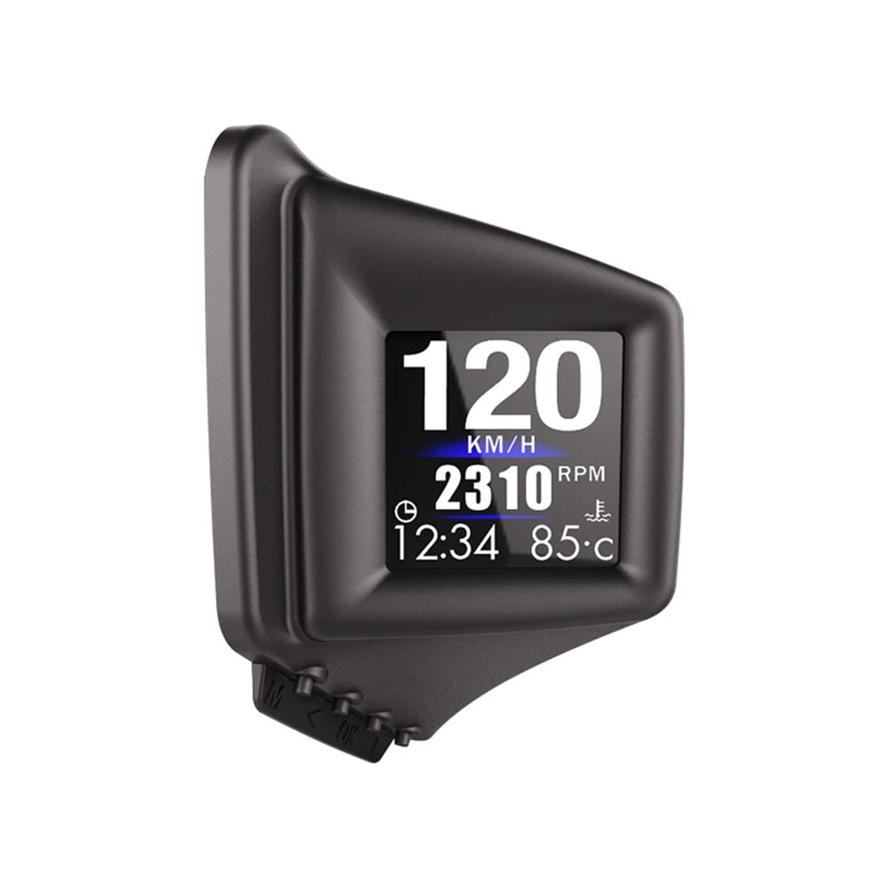 HUD digital KAOLALI para coche OBD2 y GPS, Head Up Display, muestra velocidad, temperatura del agua y 8 pantallas de visualización
