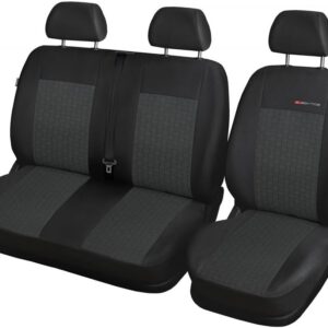 Fundas universales MOTOS para asientos delanteros Volkswagen T5, compatibles con airbag activo, material de tres capas, apariencia elegante