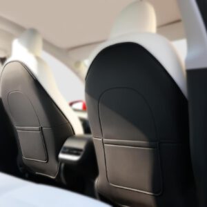 2 protectores de cuero para Tesla Model 3/Y Juniper/Highland, protectores antigolpes para respaldo de asiento 2025 2026, fundas impermeables para mascotas
