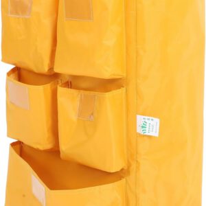 Bolsa de limpieza para carrito, bolsa de recogida de basura de tela amarilla TOPPERFUN
