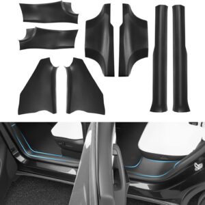 8 protectores de umbral de puerta para Tesla Model Y Juniper 2025-2026, protectores TPE delanteros y traseros para Model Y Juniper