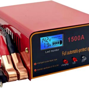 Cargador de batería para vehículo y mantenedor inteligente automático, carga rápida portátil con protección de seguridad para autocaravana, tractor y barco