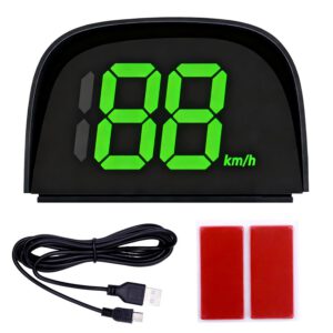 HUD velocímetro digital GPS para coche, indicador de velocidad con visera solar, velocímetro GPS preciso para coche, moto y patinete eléctrico, pantalla LED grande, plug & play