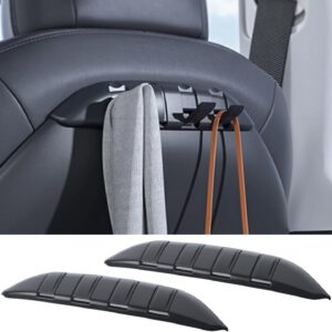 Ganchos para respaldo de asiento compatibles con Tesla Model Y/3/S/X, organizador ajustable multifunción para respaldo, pack de 2