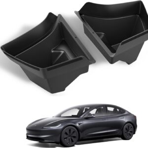 Organizador de maletero Spigen TPE para Tesla Model 3 Highland 2024, tiras antideslizantes, caja de almacenamiento, pack de 2