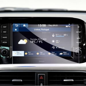 Protector de pantalla GAFAT para Hyundai i10 N Line 2020-2025, vidrio templado 8″, antichoque, dureza 9H