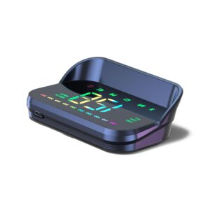HUD digital GPS universal para coche, KMH y MPH, con brújula, aviso de exceso de velocidad, pantalla multifunción, interfaz USB plug & play