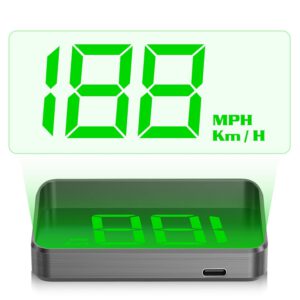 Proyector HUD velocímetro y velocímetro digital GPS KM/H, interfaz USB plug & play, ajuste automático de brillo