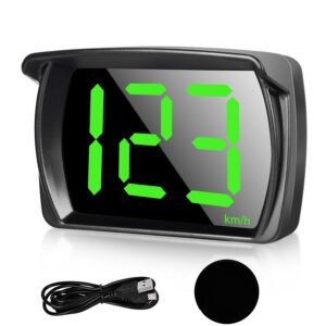HUD Aicharynic para coche, velocímetro digital universal con GPS + chip dual Beidou, USB plug & play, KMH