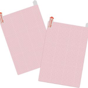 Protector de pantalla HD A4 recortable, pack de 2, 301 x 205 mm, antirrayaduras y antihuellas para GPS, pantallas de coche, tablets, móviles y smartwatches